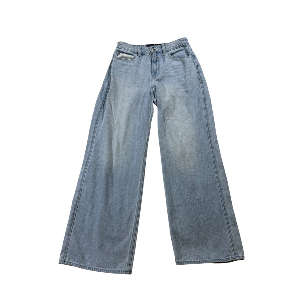 Hollister Ultra High-Rise Baggy Jeans 2S W26 Wide Leg Denim Skater Retro Y2K